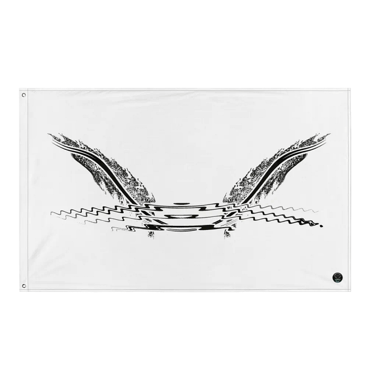 HApex Gear Black Logo - White - Flag product image (1)