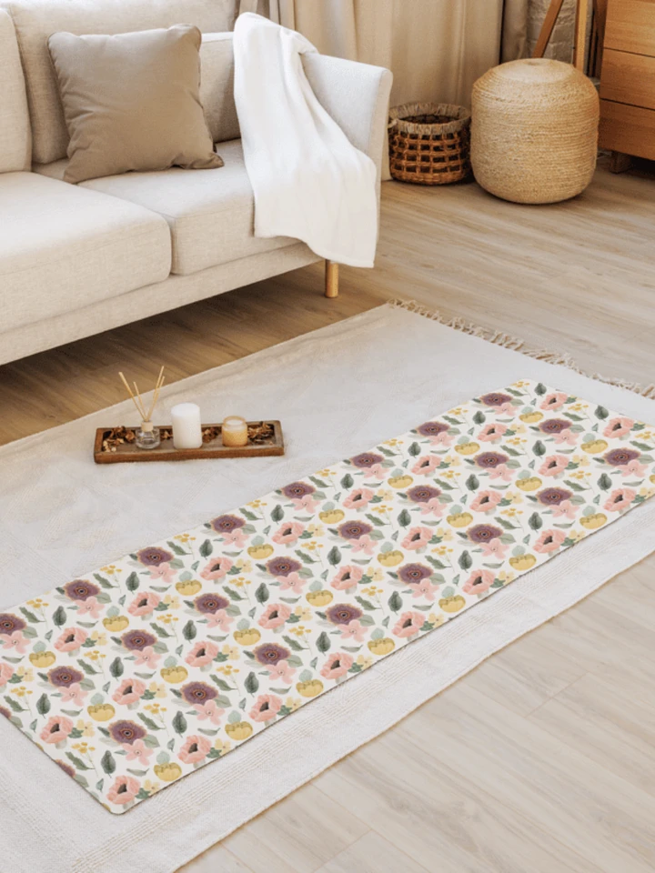 Anemone Flower Pattern Yoga Mat product image (1)