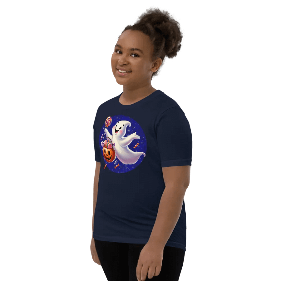 Ghost and Candy Halloween Kids T-Shirt product image (40)