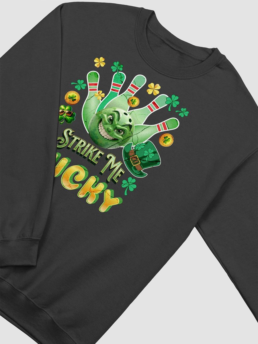 Strike Me Lucky Bowling Shamrock Sweatshirt product image (2)