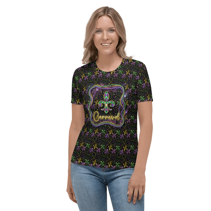 Mardi Gra All Over Print T-shirt product image (2)