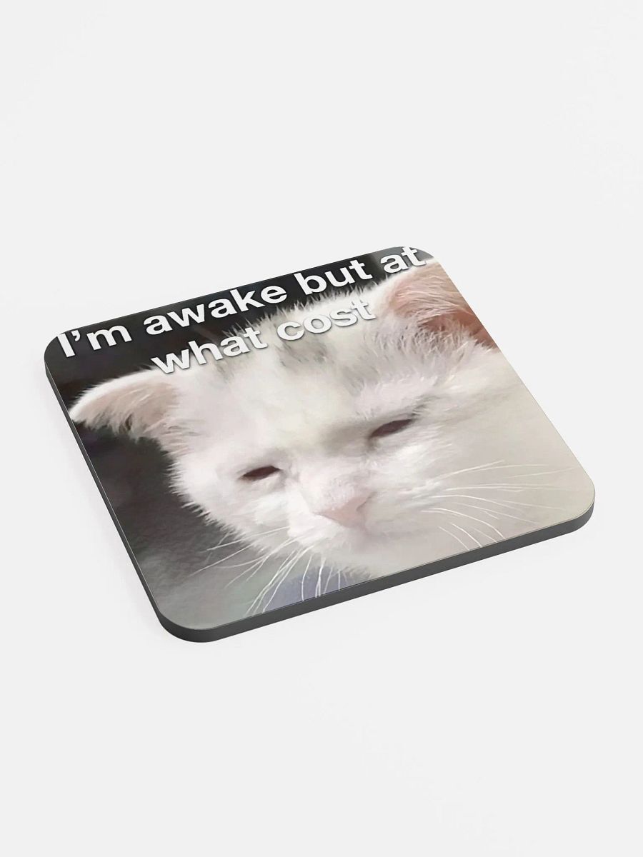 Glossed Cork Coaster: Meme Cats product image (2)