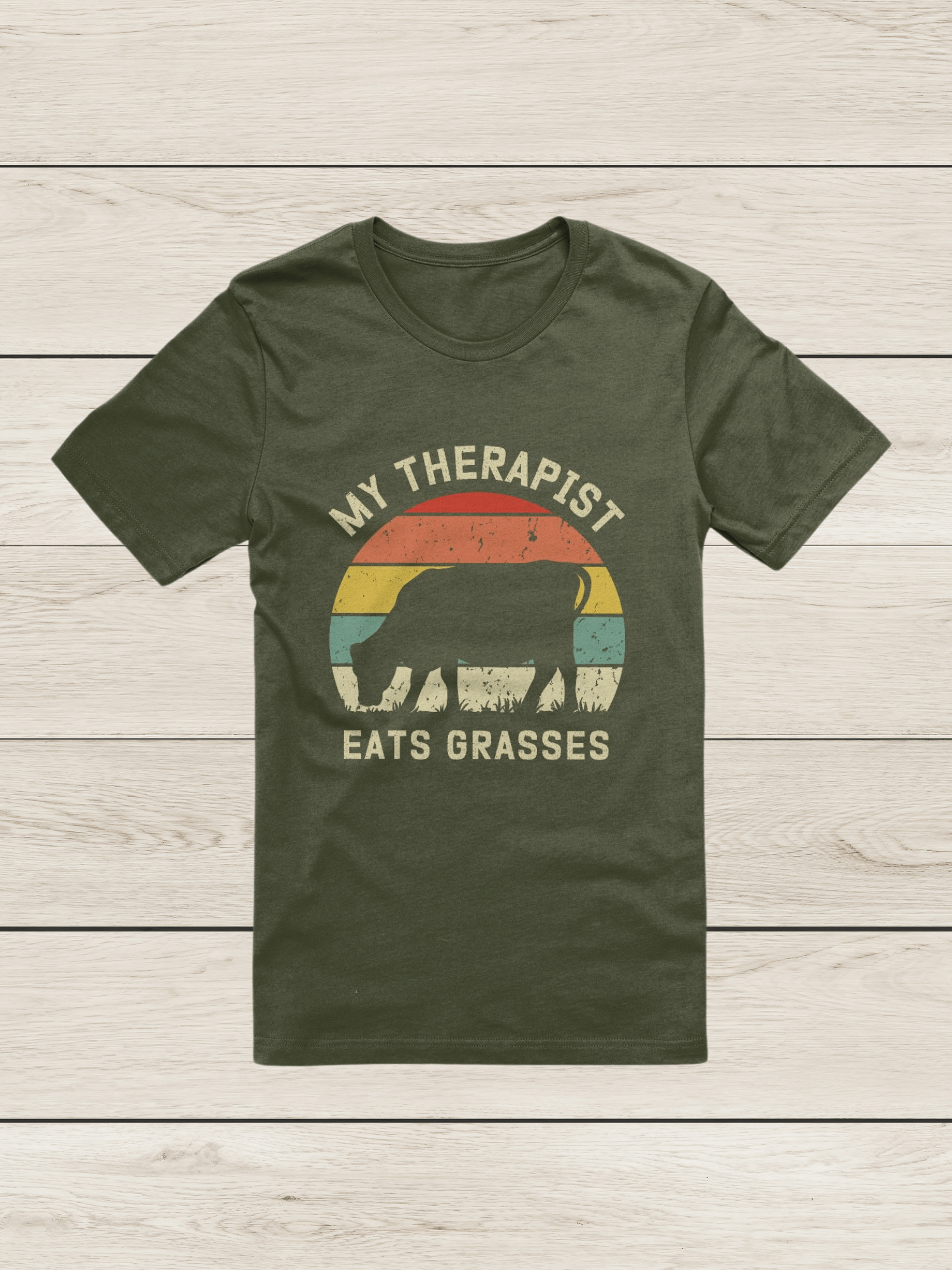 "My therapist grasses-cow" t-shirt product image (9)