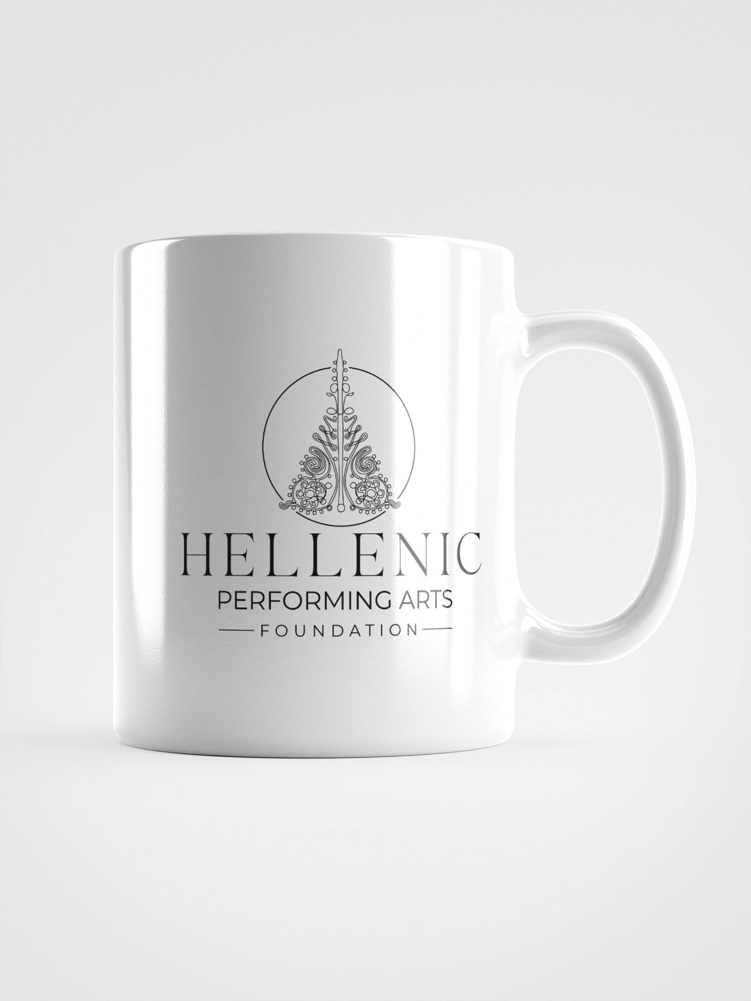Hellenic Arts Logo White Glossy Mug product image (1)