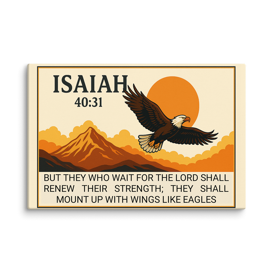 Christian Wall Art – Isaiah 40:31 Bible Verse Print | Renew Your Strength Scripture Decor product image (1)