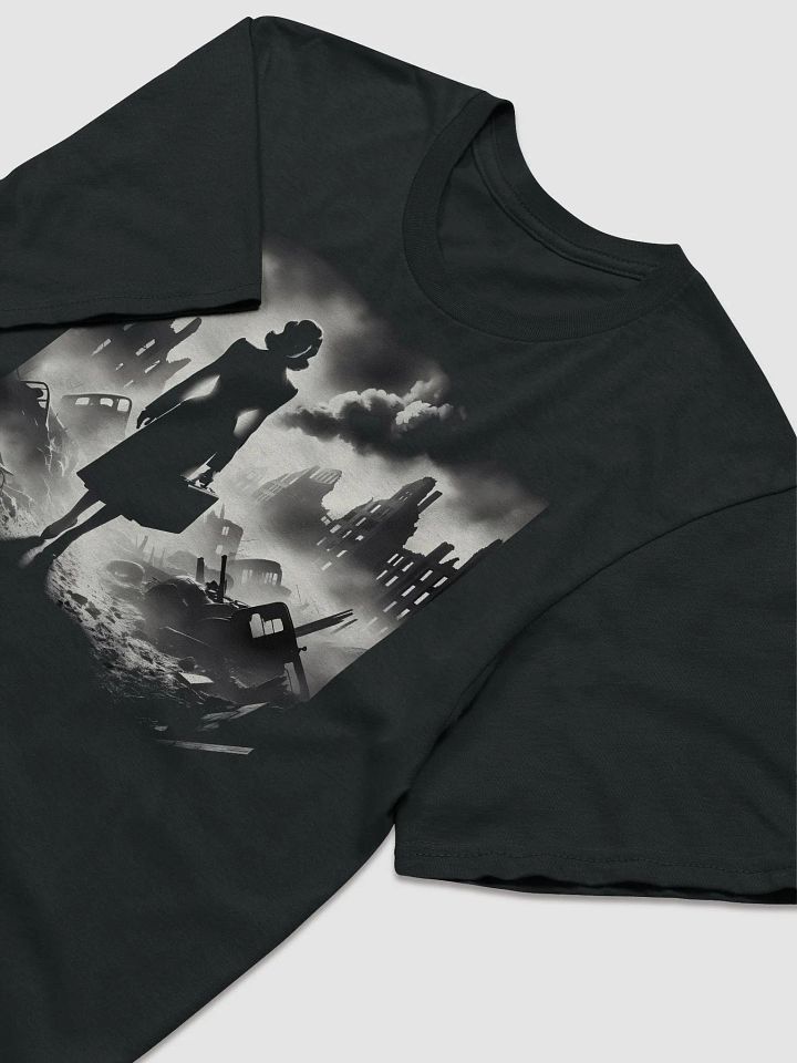 Noir Resilience Amidst Ruins (Front Print Womens Tee) product image (2)