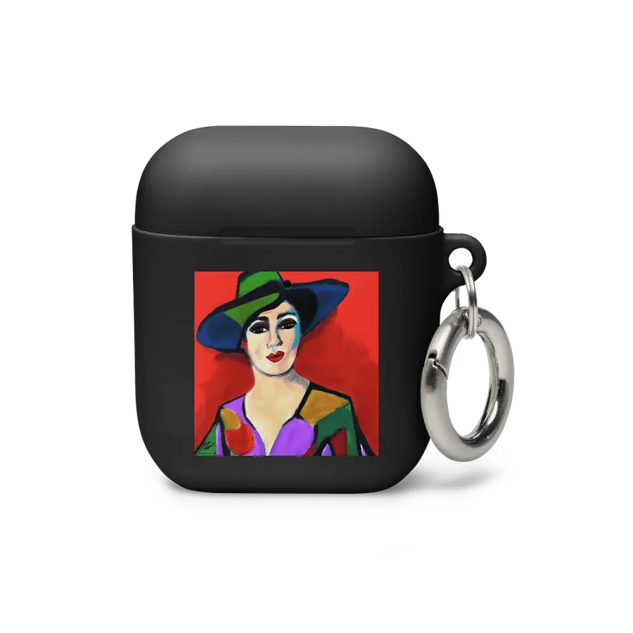 Donna with Hat Air Pods Case product image (3)