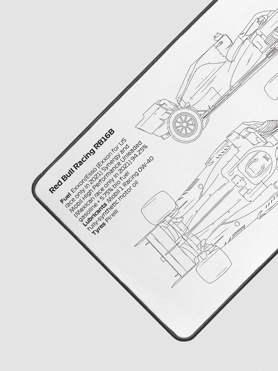Red Bull Racing RB16B technical blueprint drawing - mouse and keyboard pad product image (3)
