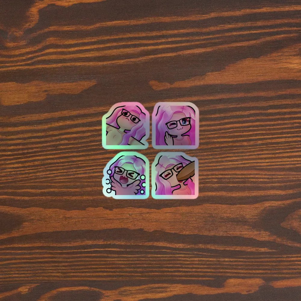 A Holographic Peachy Sticker Pack product image (5)