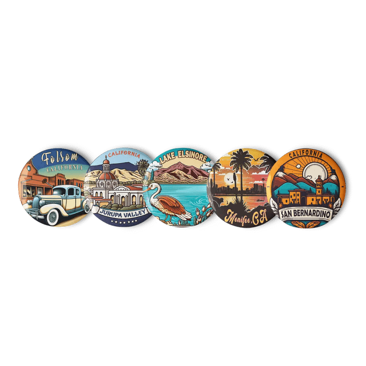 California Hidden Gems - Set Of 5 Pins product image (1)