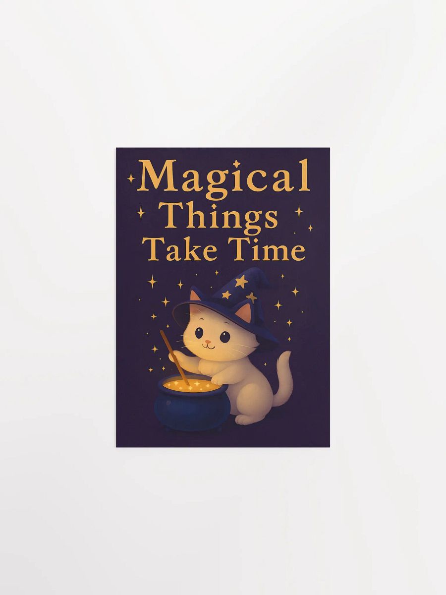 Magical Cute Cat Motivational Poster product image (6)
