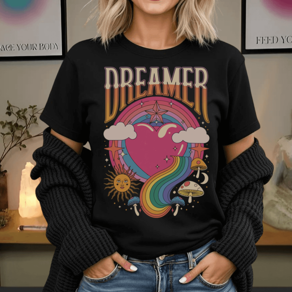 Dreamer Retro Tee | Spiritual Apparel | NDE | Awakening product image (1)