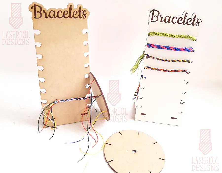 Bracelet Braiding Disc and Stand - Laser Cut Files product image (4)