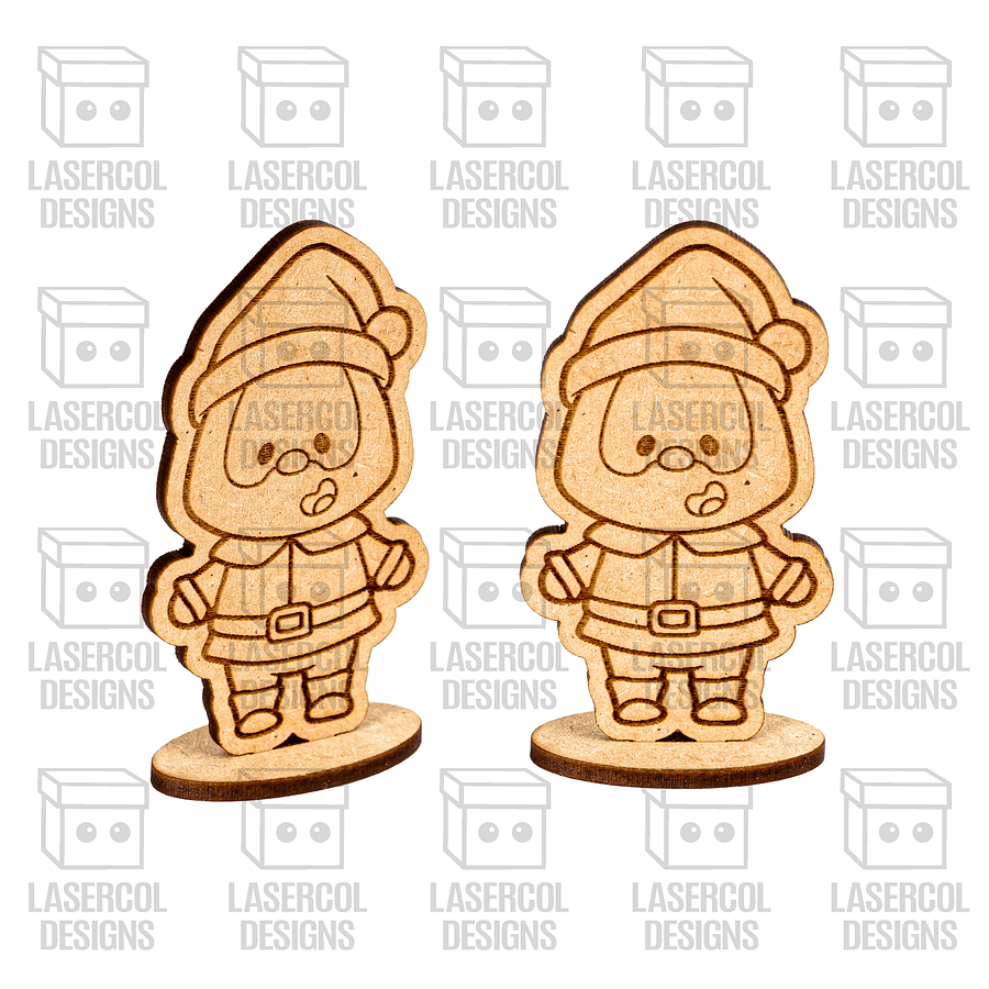 Christmas Characters Cut Outs with Base - Laser Cut Files product image (4)