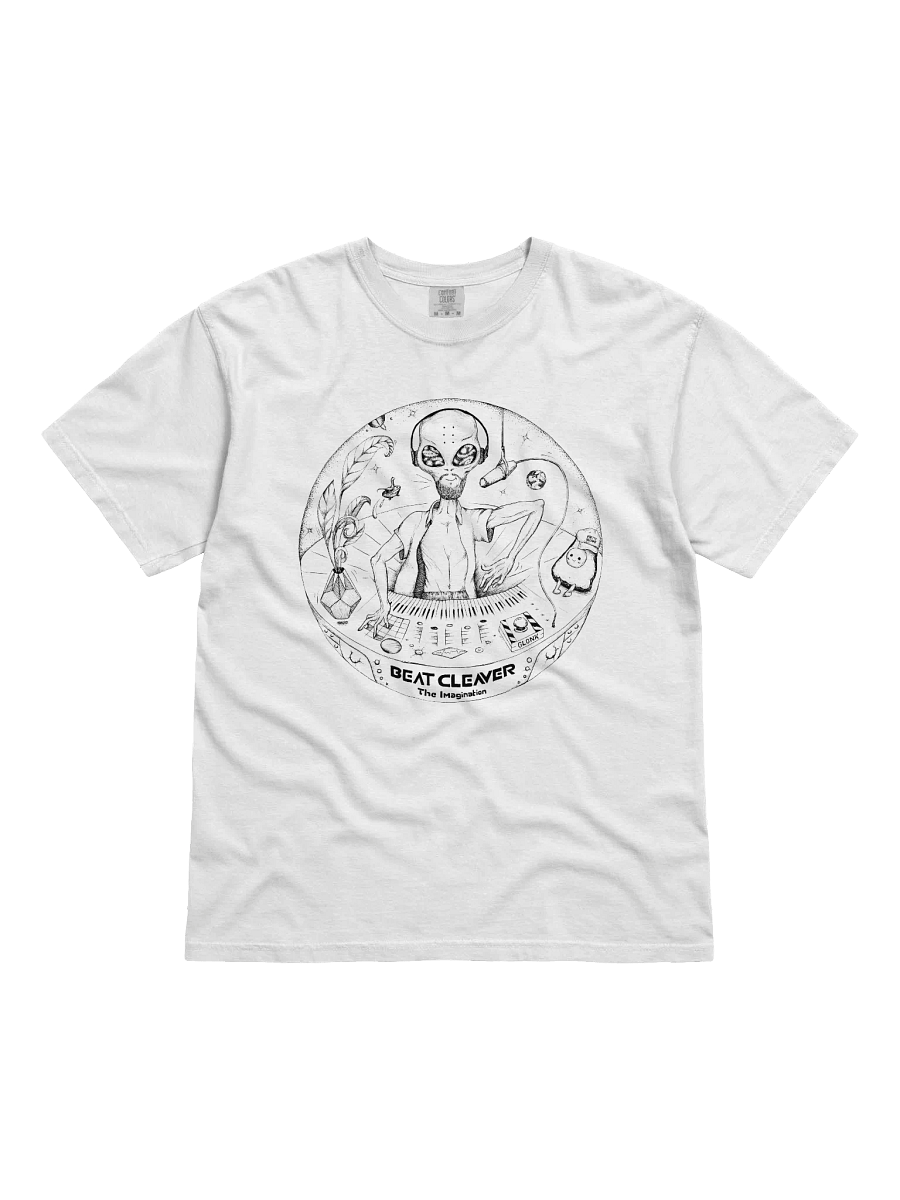BC Sketch style White T product image (1)