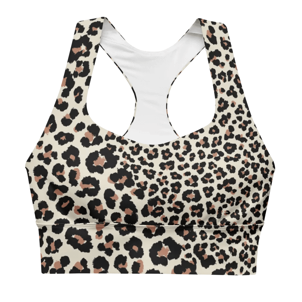 Hight Impact Bra "Abstract Animal Leopard Skin Fur Pattern" product image (2)