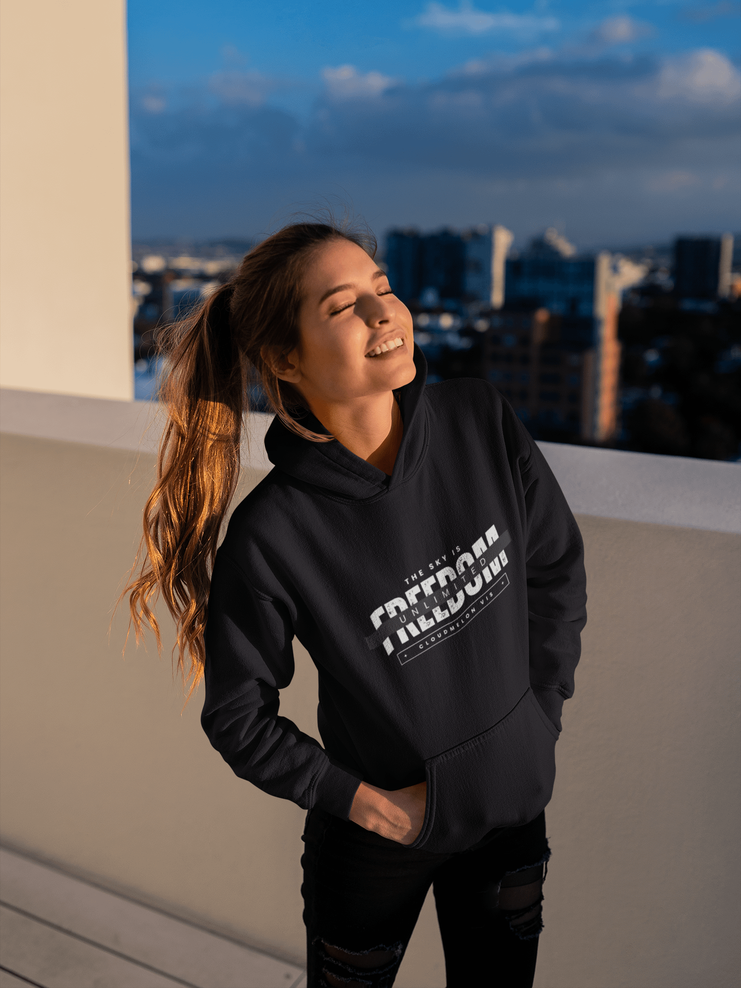 Freedom Independent Premium Hoodie - CloudMelon Vis product image (3)