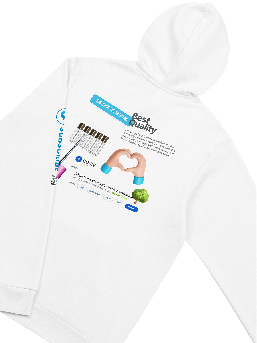 The @nathyn.trees Super Comfy Hoodie in White product image (4)