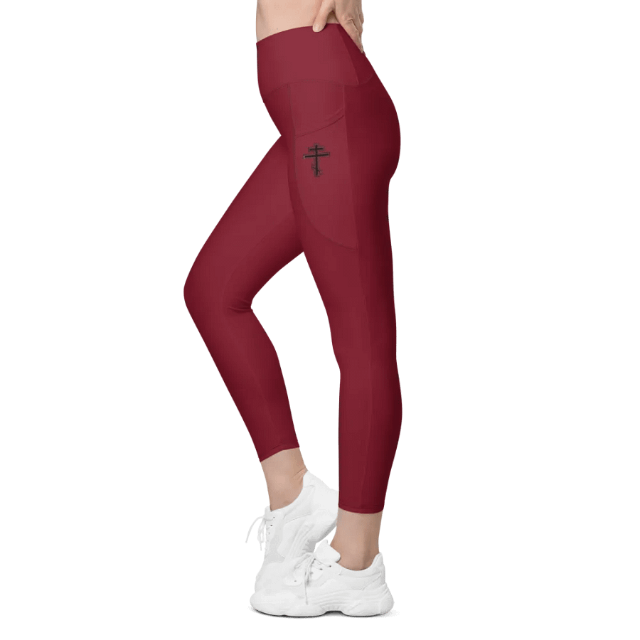 Burgundy Serenity Leggings product image (7)