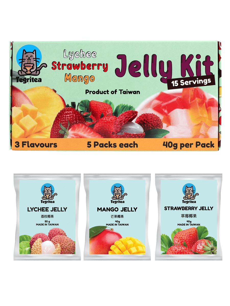 Strawberry/Mango/Lychee Assorted BBT Jelly (15 Servings) product image (1)