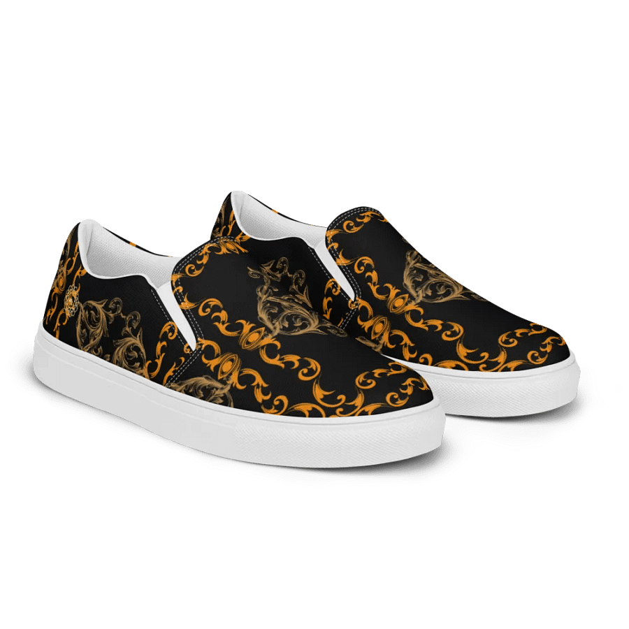 Golden Elegance Slip-On Canvas Shoes product image (6)