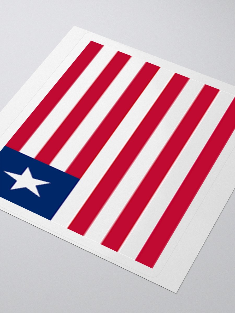 Liberia Flag Sticker | Single Star Design | Durable Vinyl | 3 Sizes product image (7)
