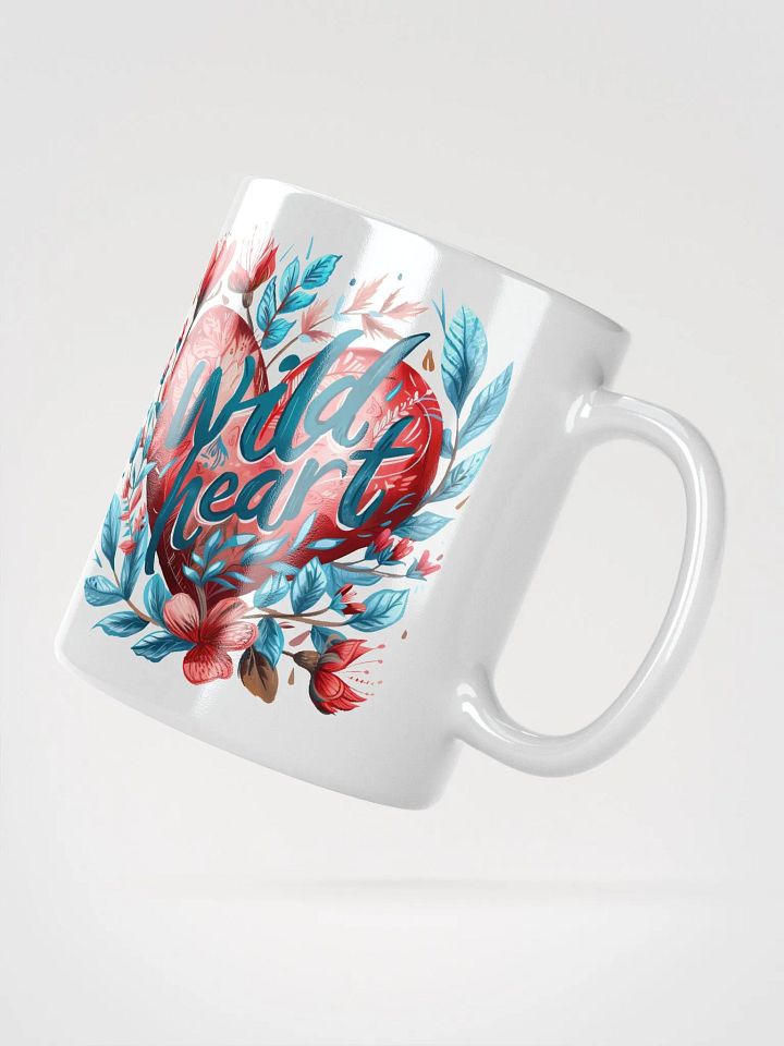 Wild Heart White Glossy Mug product image (2)