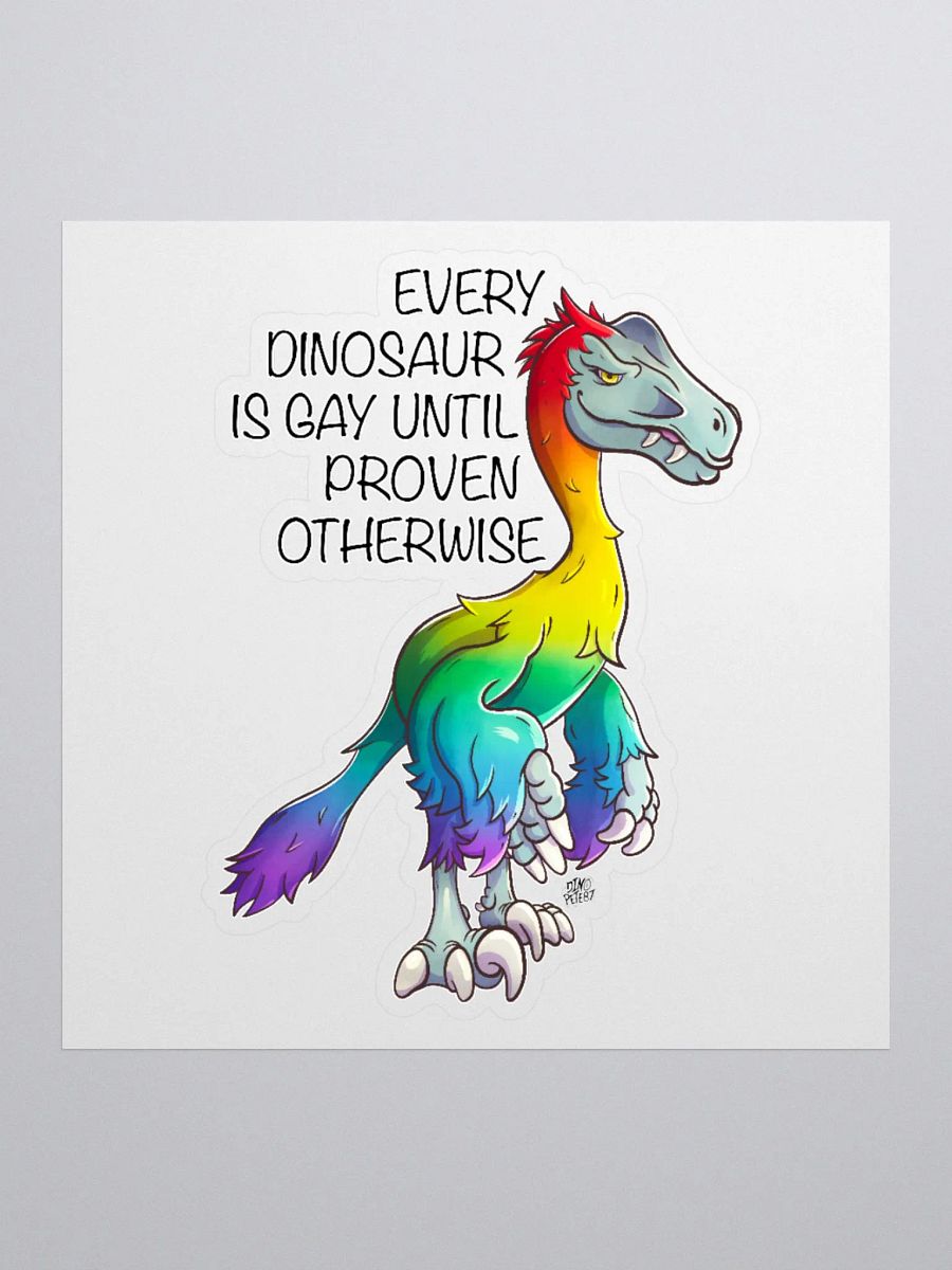 Rainbow Raptor Sticker product image (2)