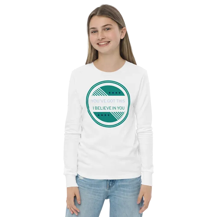 you've got this, youth long sleeve tee product image (2)
