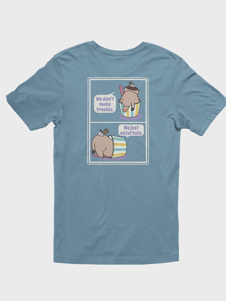 Sweet Trouble T-shirt, Ice Cream Cat (Left Chest and Back Prints) product image (1)