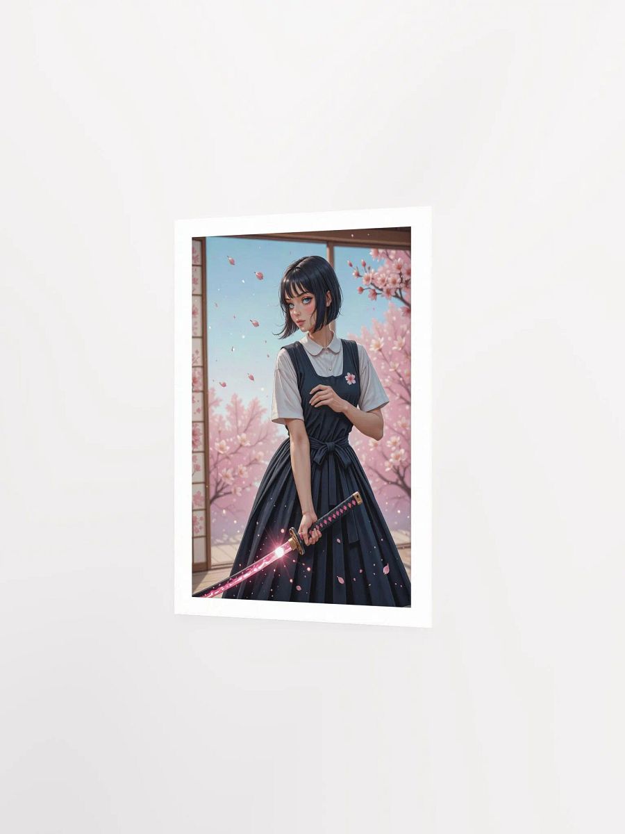 Cherry Blossom Samurai Girl Wall Art Poster product image (3)