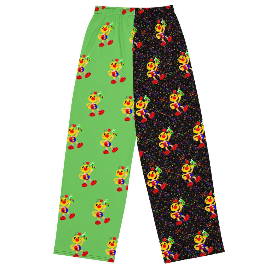 Split Green and Arcade All-Over Boyoyoing Unisex Wide-Leg Pants product image (3)