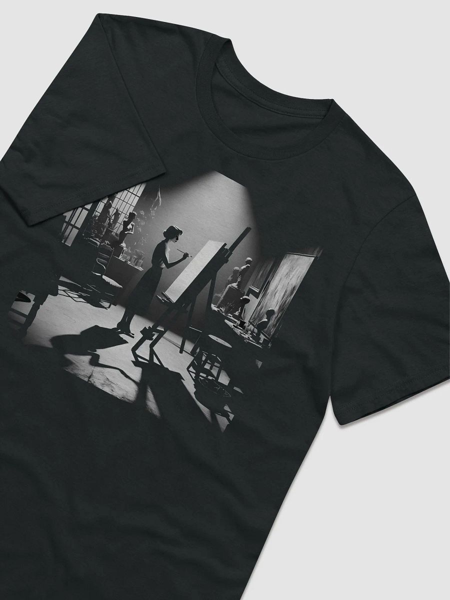 Noir Canvas: The Artist's Shadow (Front Print Womens Tee) product image (3)