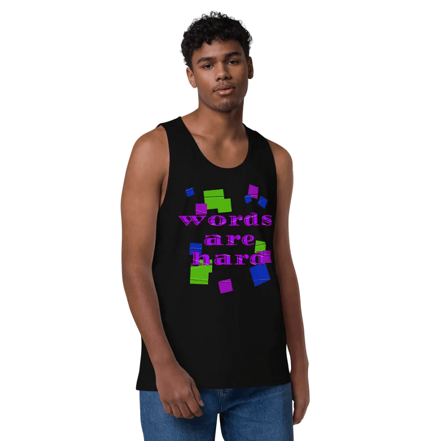 Words are hard Men's Tank Top product image (6)