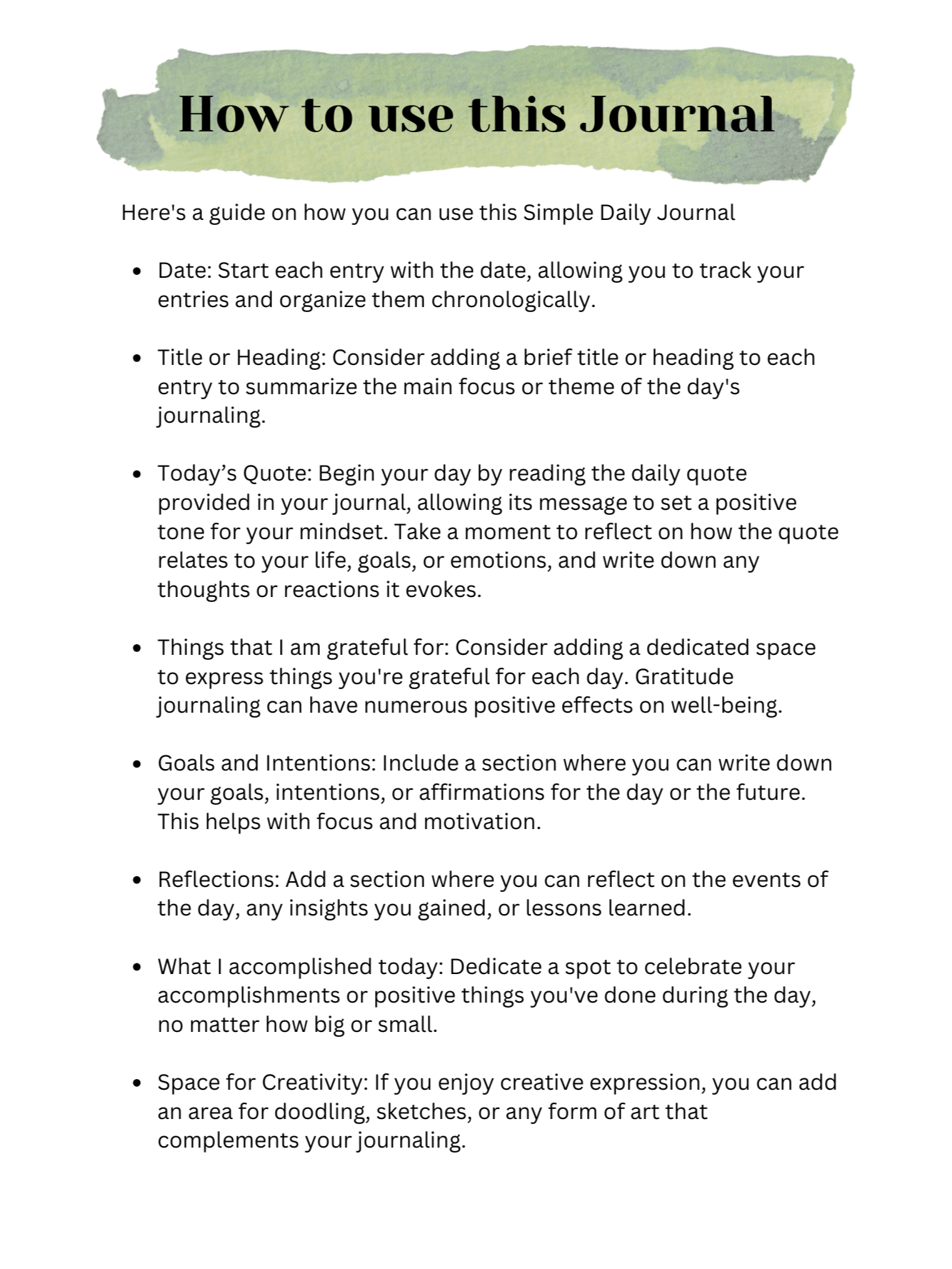 Gratitude and Growth: A Simple Daily Journal product image (3)