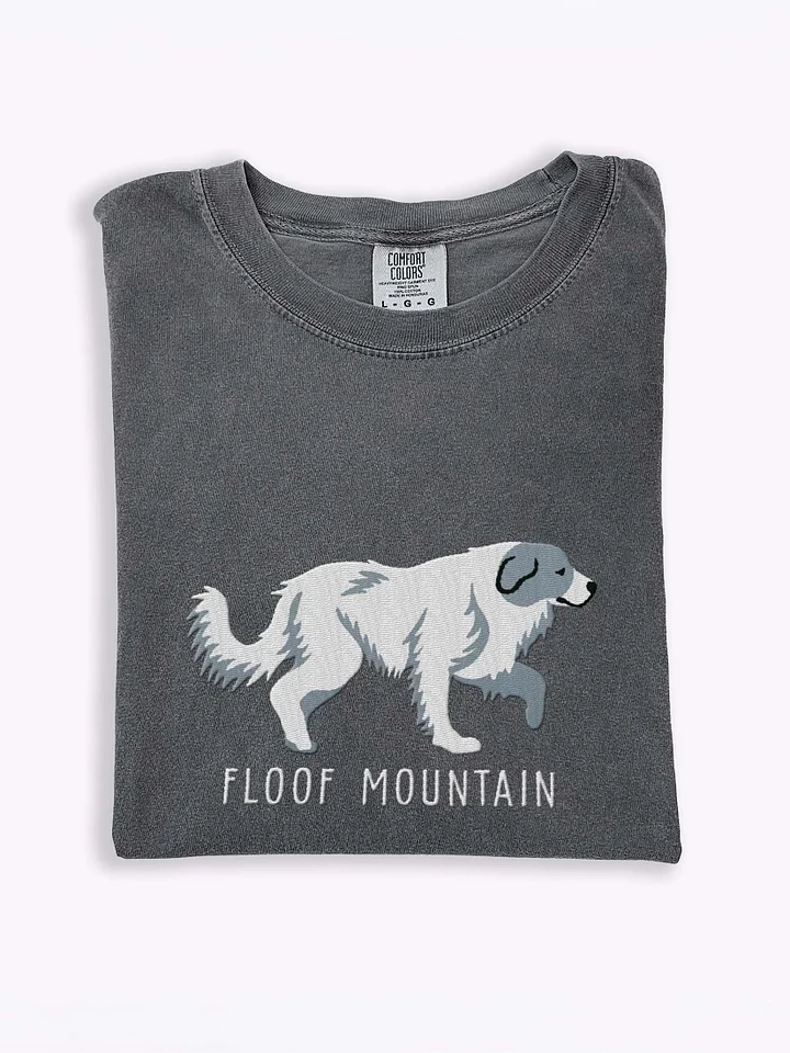Floof Mountain T-Shirt(Embroidered) of a Great Pyrenees(Blue & White) product image (1)