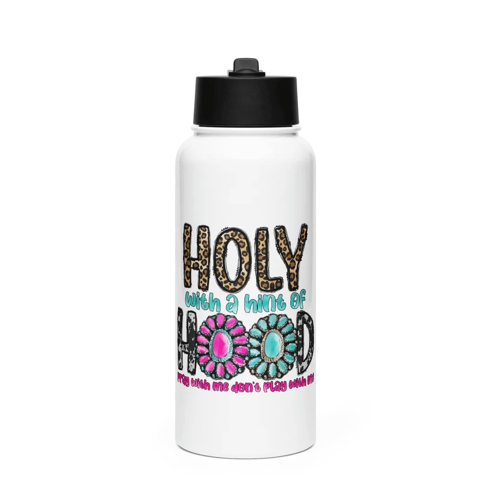 Holy With A Hint of Hood - Stainless Steel Sports Water Bottle product image (1)