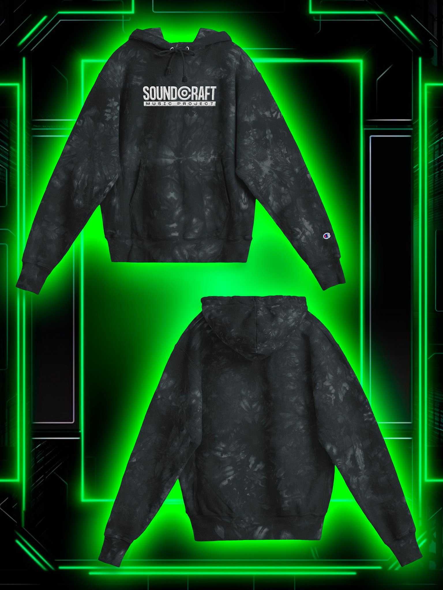 Soundcraft Embroidered Tie-Dye Hoodie by Champion product image (2)