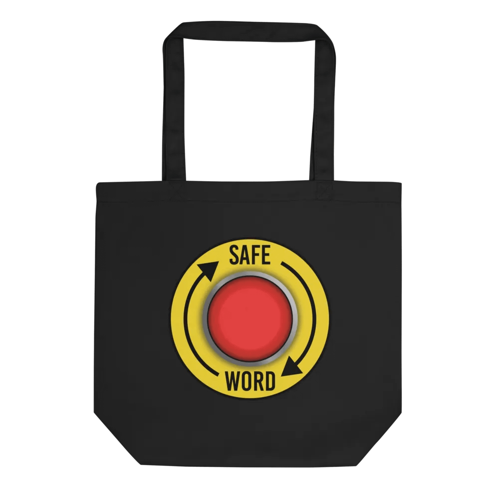 SAFE WORD Button Tote Bag product image (1)