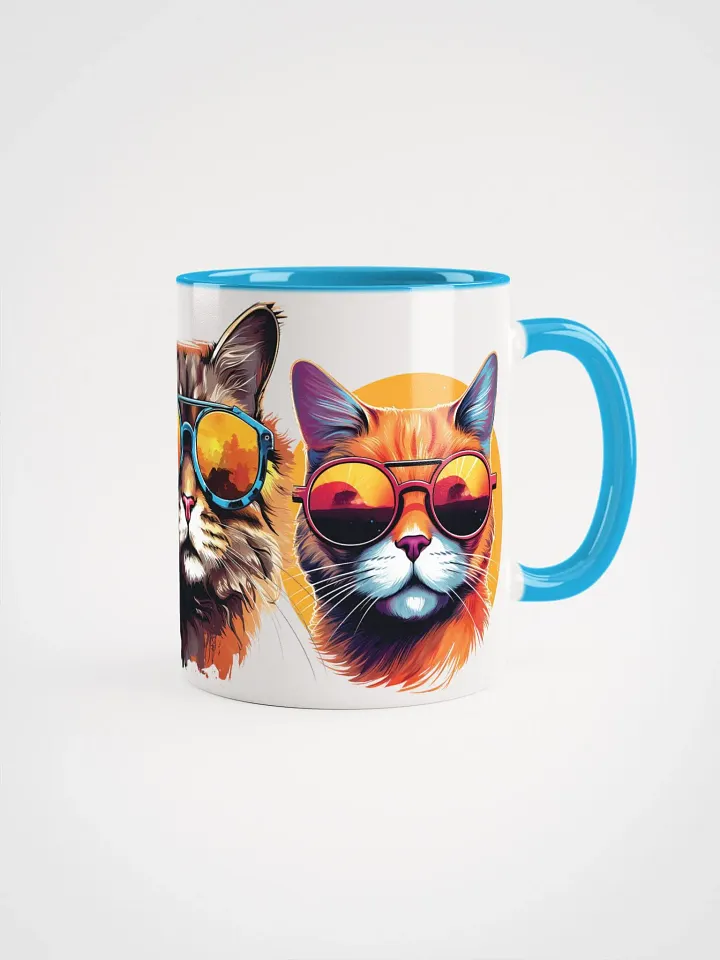 Vibrant Feline Reflections Accent Mug product image (1)