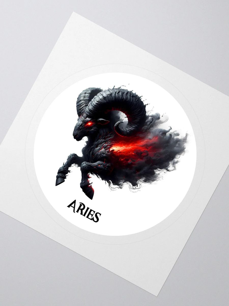Mythical Aries Zodiac Round Sticker product image (4)