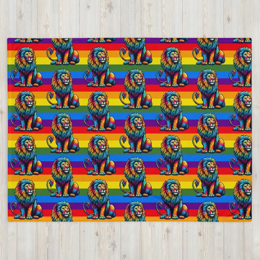 Lion Fiesta Throw Blanket product image (4)