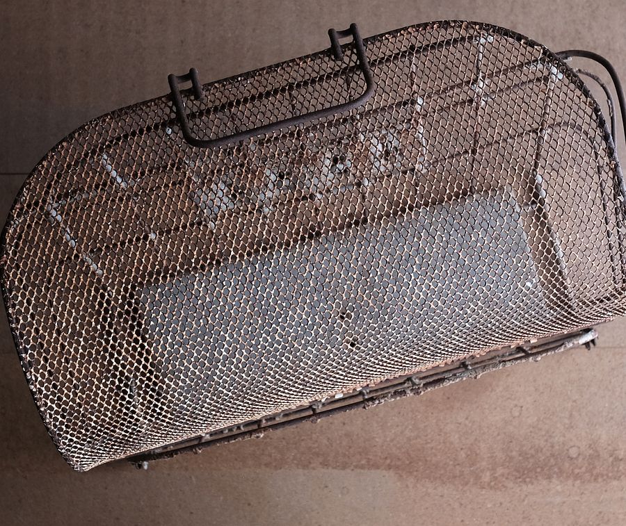 昭和レトロ 古い自転車かご product image (6)