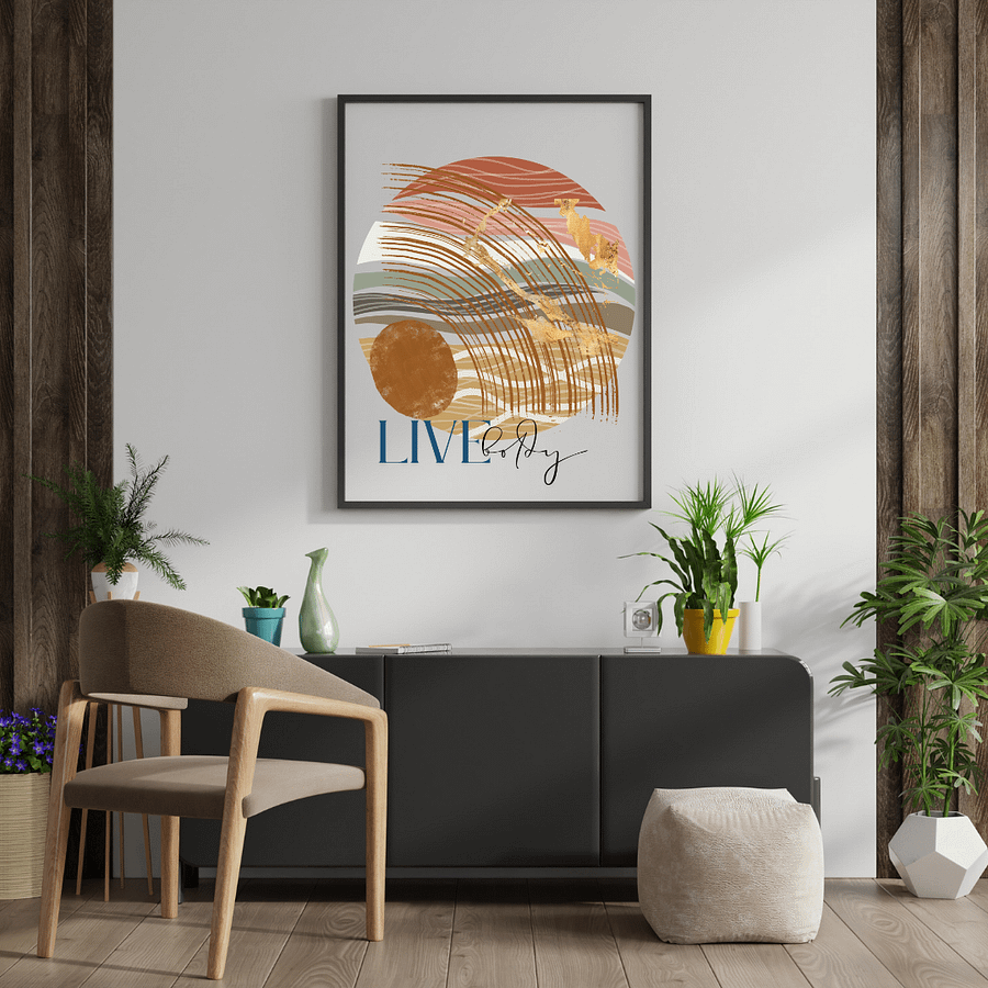 Live Boldly ' Abstract Print #2 product image (5)
