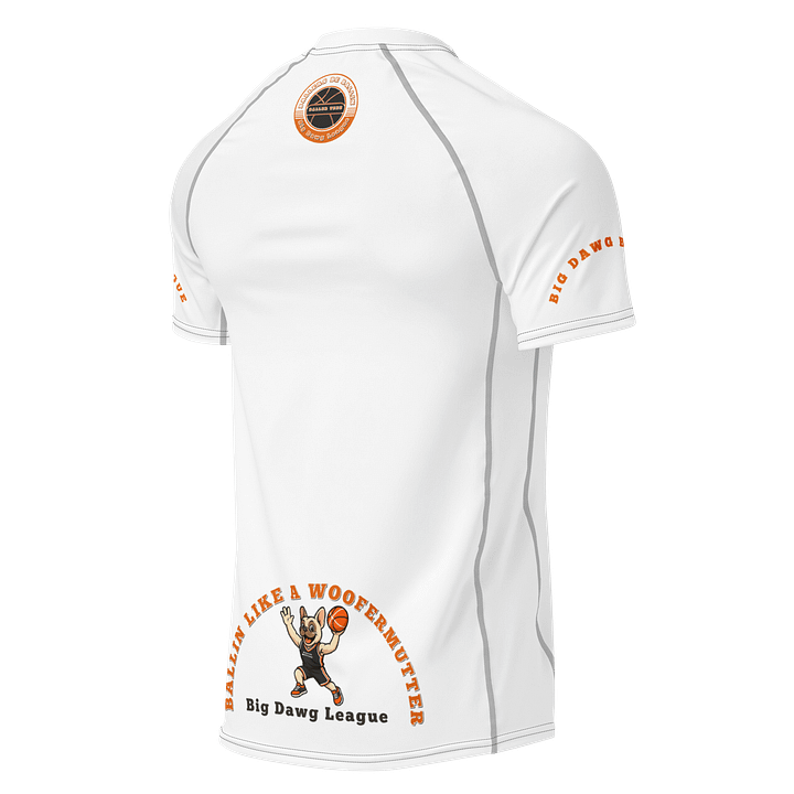 Men's Short Sleeve Rash Guard French Bulldog WooferMutter product image (2)