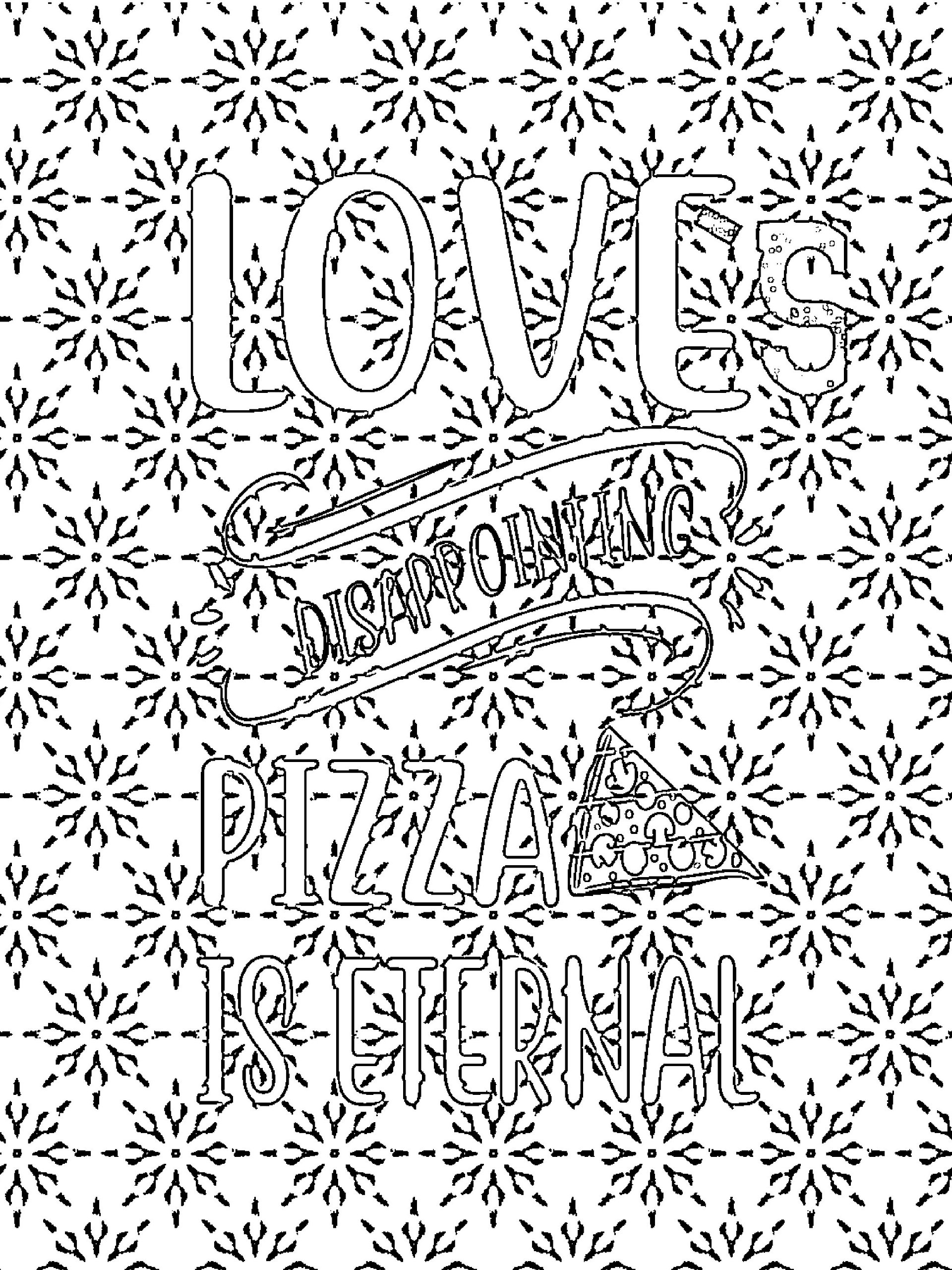 Valentine Quotes Coloring Book for Singles-Cupid Rhymes with Stupid: Funny Anti Celebration Love Slogans to Color product image (3)