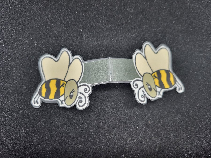 2 Pack Cute Cartoon Flying Bee and Happy Bee Magnetic Laminated Bookmark for Insect Lovers product image (3)