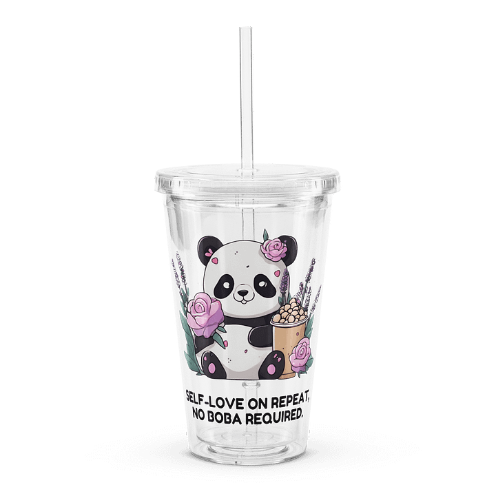 Whimsical Panda Bubble Tea Tumbler product image (1)