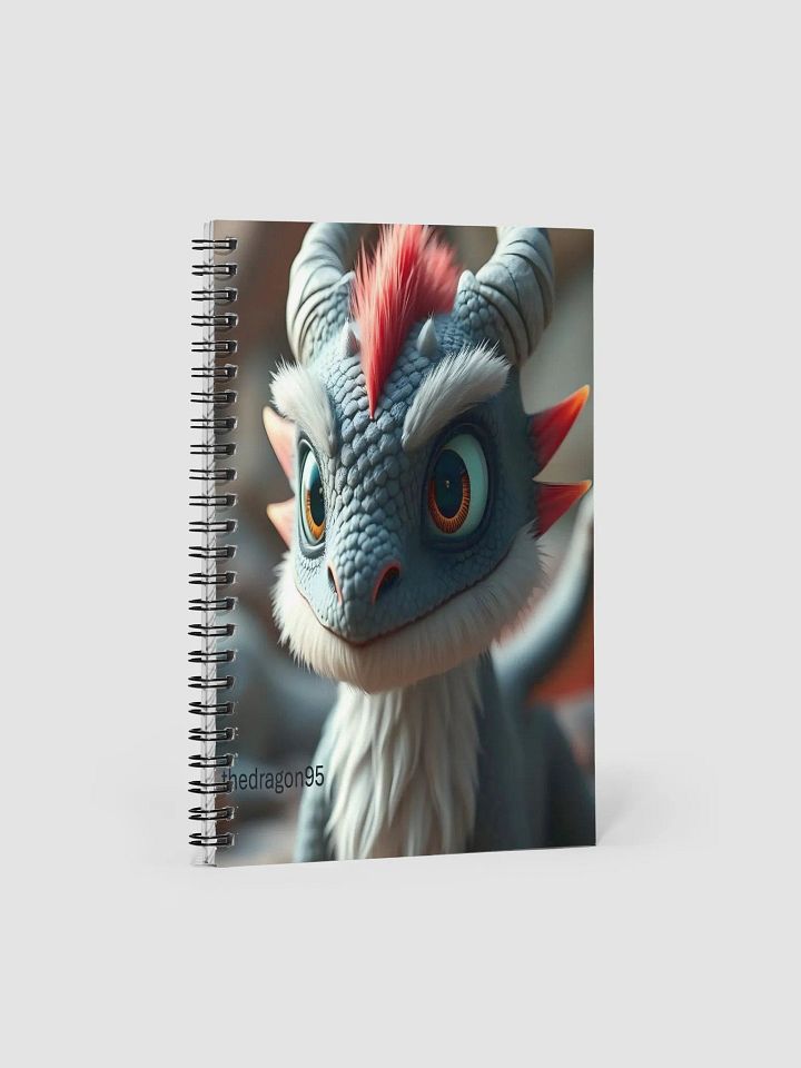 📓 Curious Dragon Spiral Notebook – Featuring Flammie 🐉✨ product image (1)