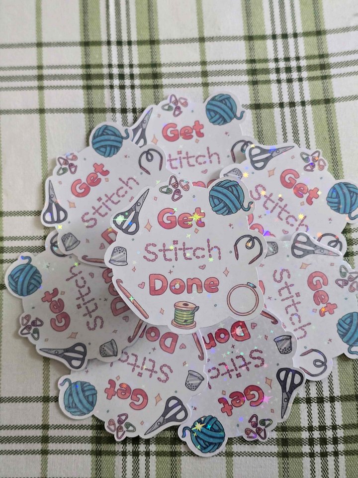 Get Stitch Done Holo Sticker product image (1)